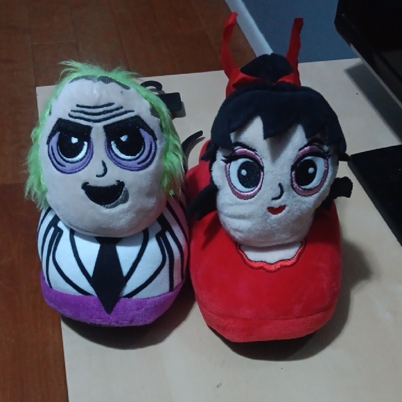 Warner Bros. Shoes - Plush Character Slippers - Red and Purple